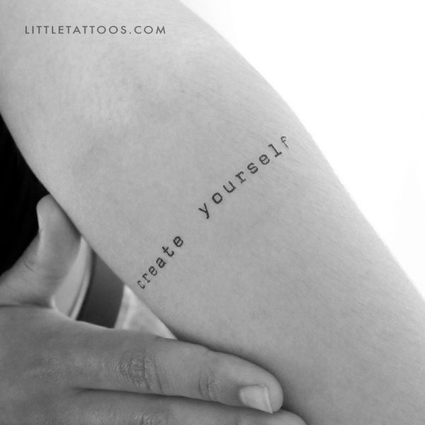 Matching Create Yourself Temporary Tattoo - Set of 3