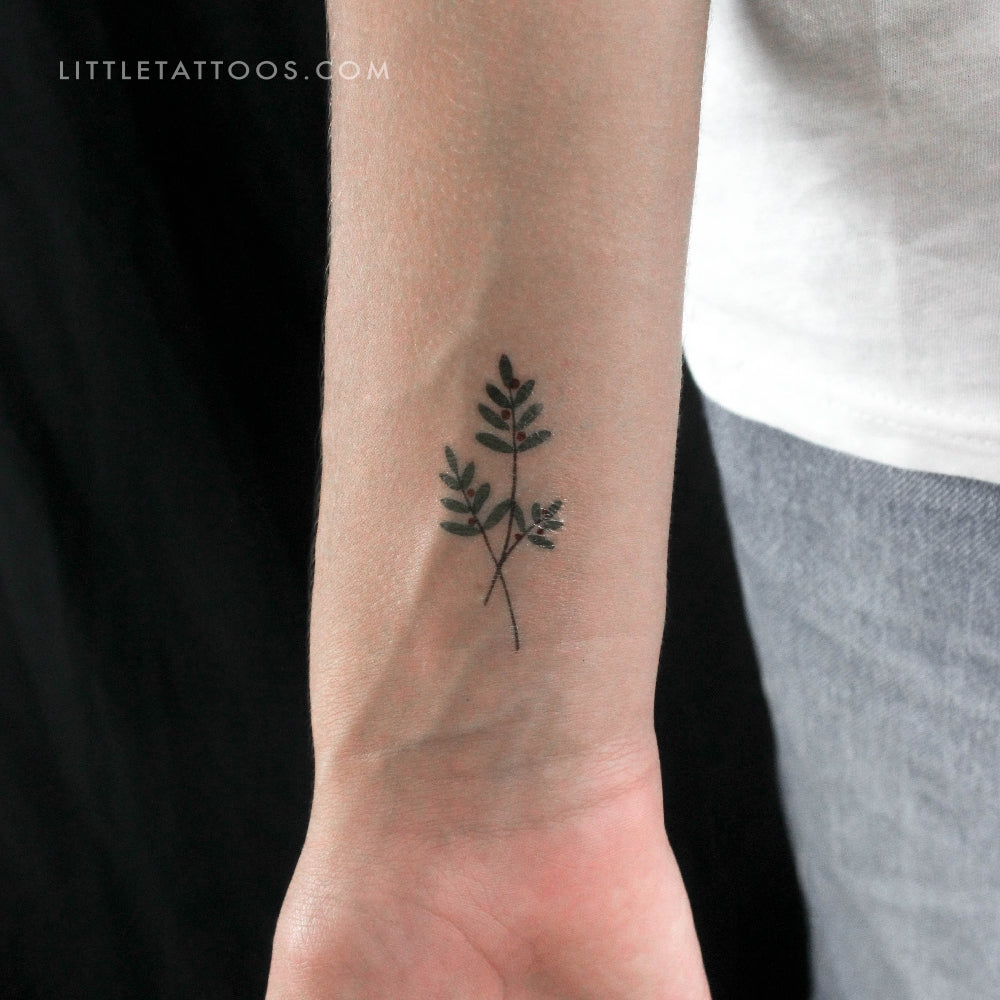 Berry Branch Temporary Tattoo by Zihee - Set of 3