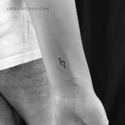 Tatuaje temporal del símbolo planetario Saturno (juego de 3)