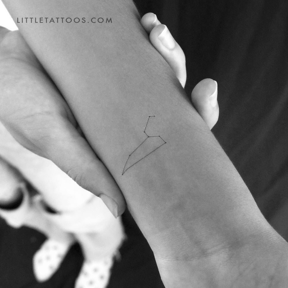 Small Leo Constellation Temporary Tattoo - Set of 3