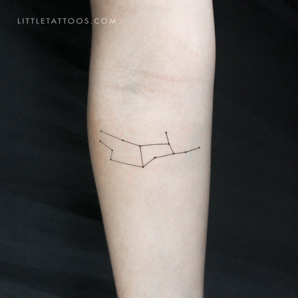Virgo Constellation Temporary Tattoo - Set of 3