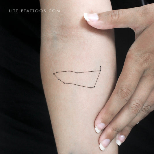 Tatuaje temporal de la constelación de Capricornio (juego de 3)