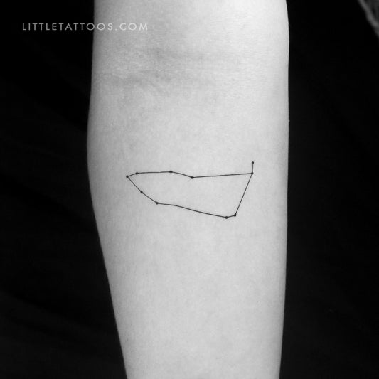 Tatuaje temporal de la constelación de Capricornio (juego de 3)