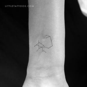 Small Sagittarius Constellation Temporary Tattoo - Set of 3