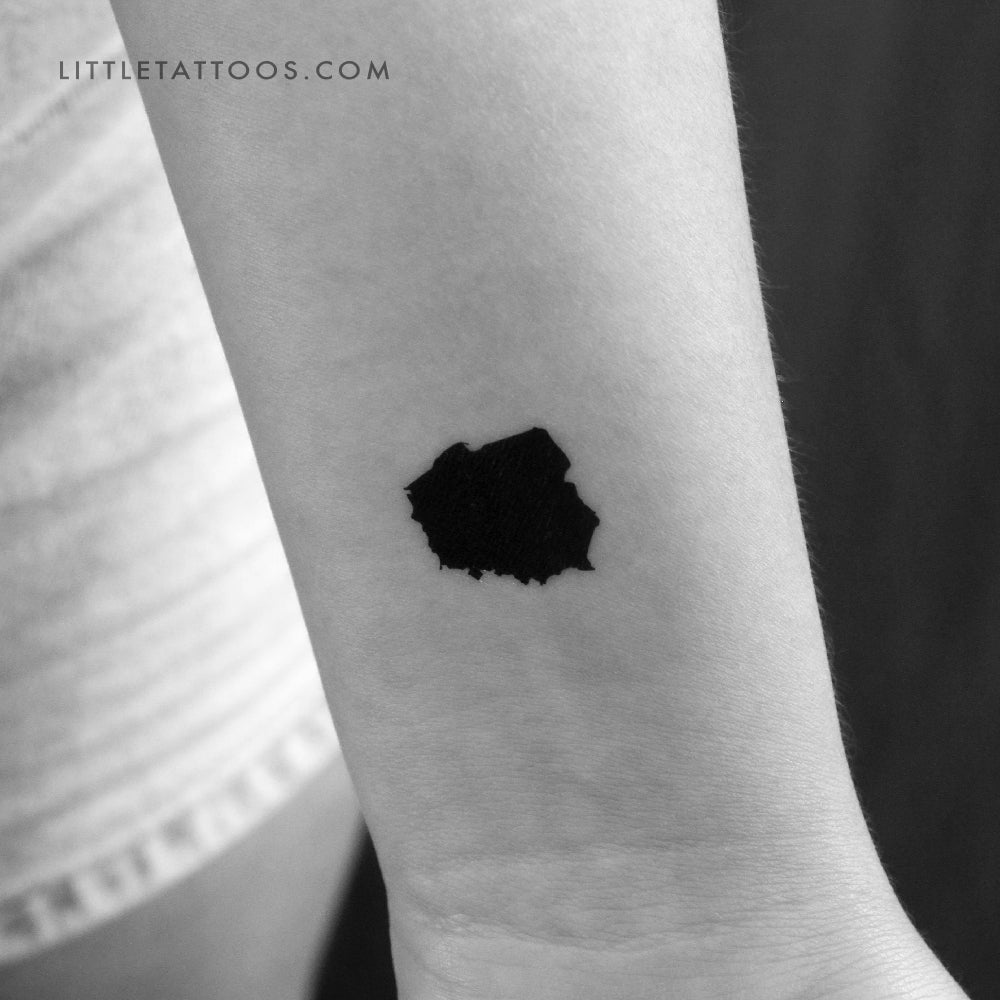 Tatuaje temporal del mapa de Polonia (juego de 3)