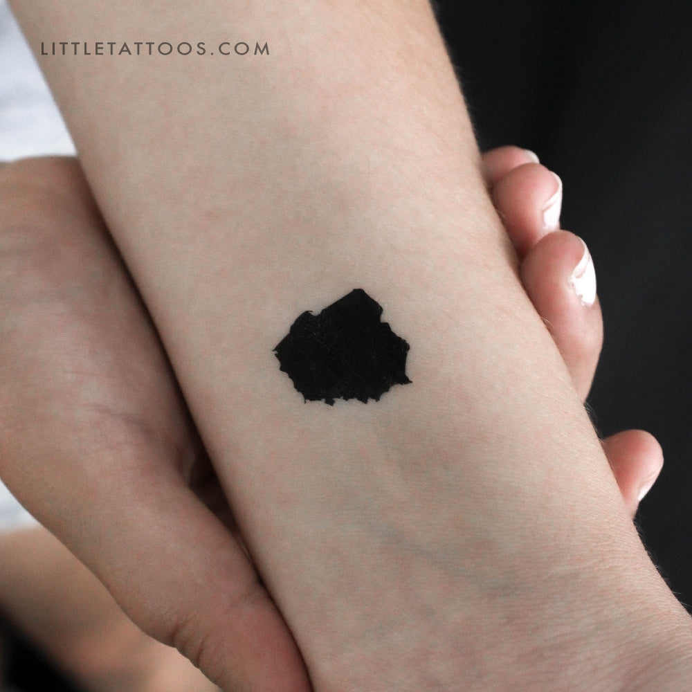 Tatuaje temporal del mapa de Polonia (juego de 3)