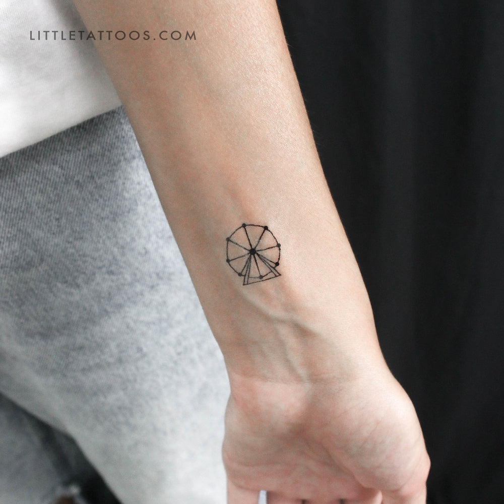 Tatuaje temporal de noria - Juego de 3