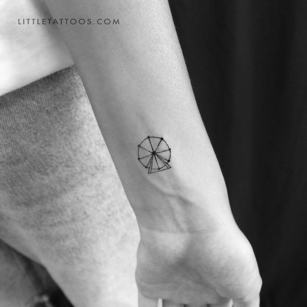 Tatuaje temporal de noria - Juego de 3