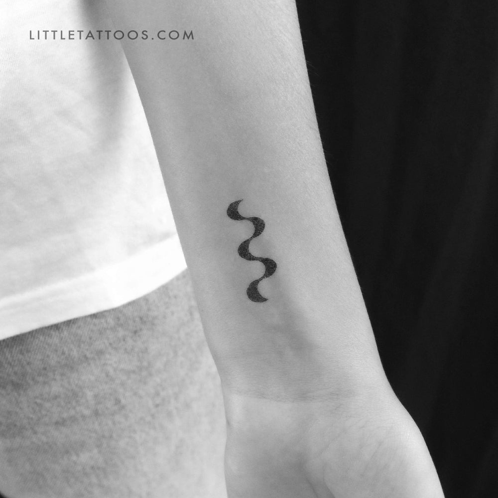 Tatuaje temporal minimalista con diseño de playa de Ipanema (juego de 3)