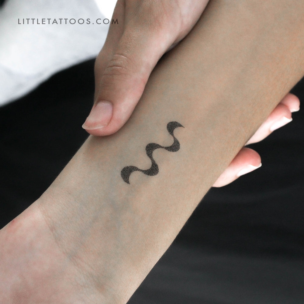 Tatuaje temporal minimalista con diseño de playa de Ipanema (juego de 3)