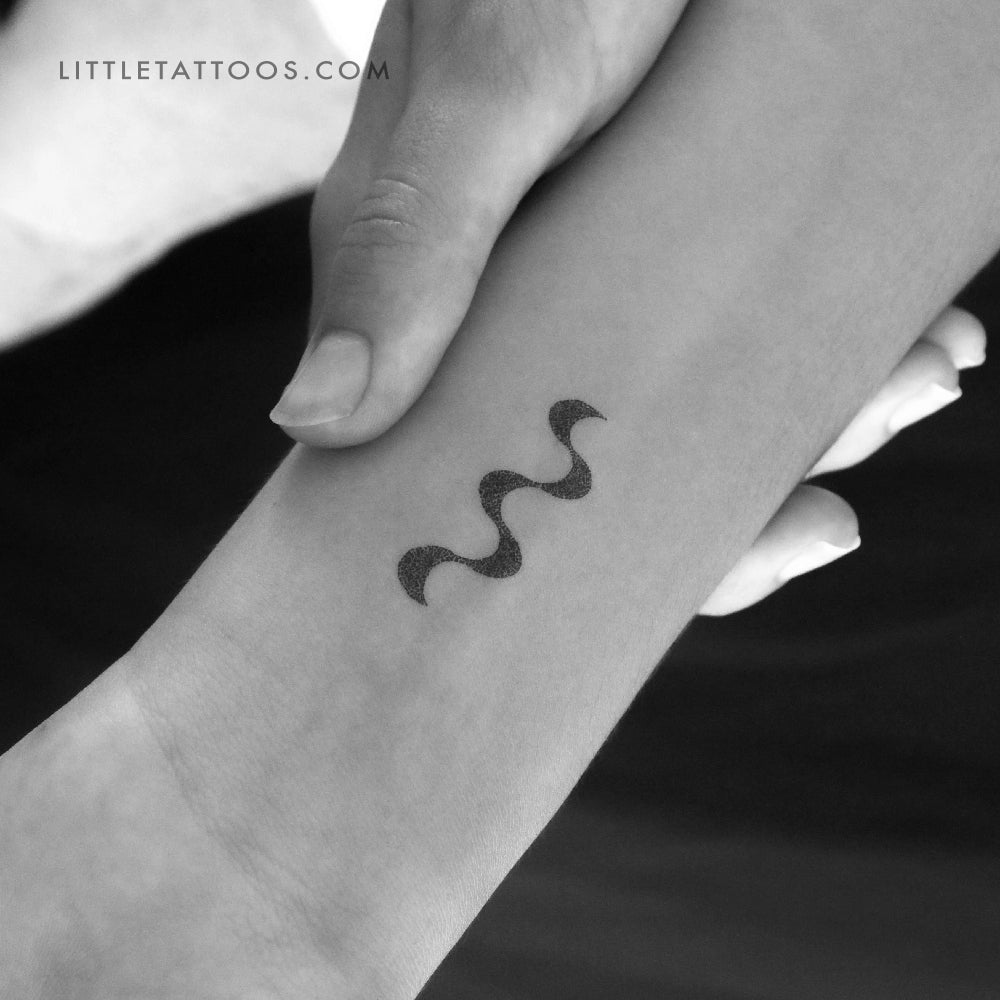 Tatuaje temporal minimalista con diseño de playa de Ipanema (juego de 3)