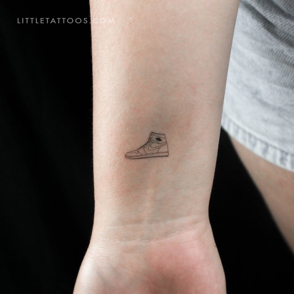 Tatuaje temporal de línea fina de Air Jordan 1 (juego de 3)