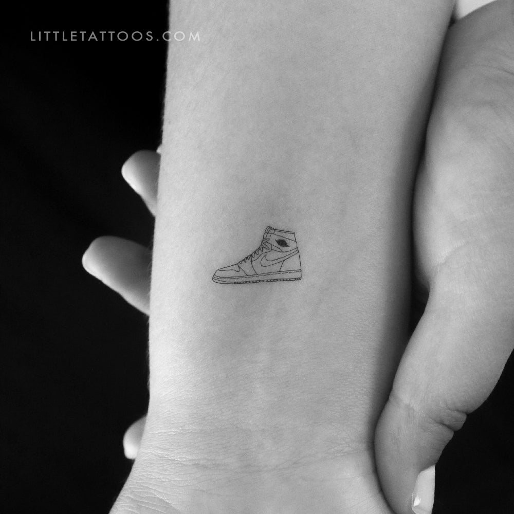 Tatuaje temporal de línea fina de Air Jordan 1 (juego de 3)