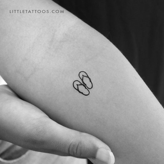 Tatuaje temporal de chanclas - Juego de 3