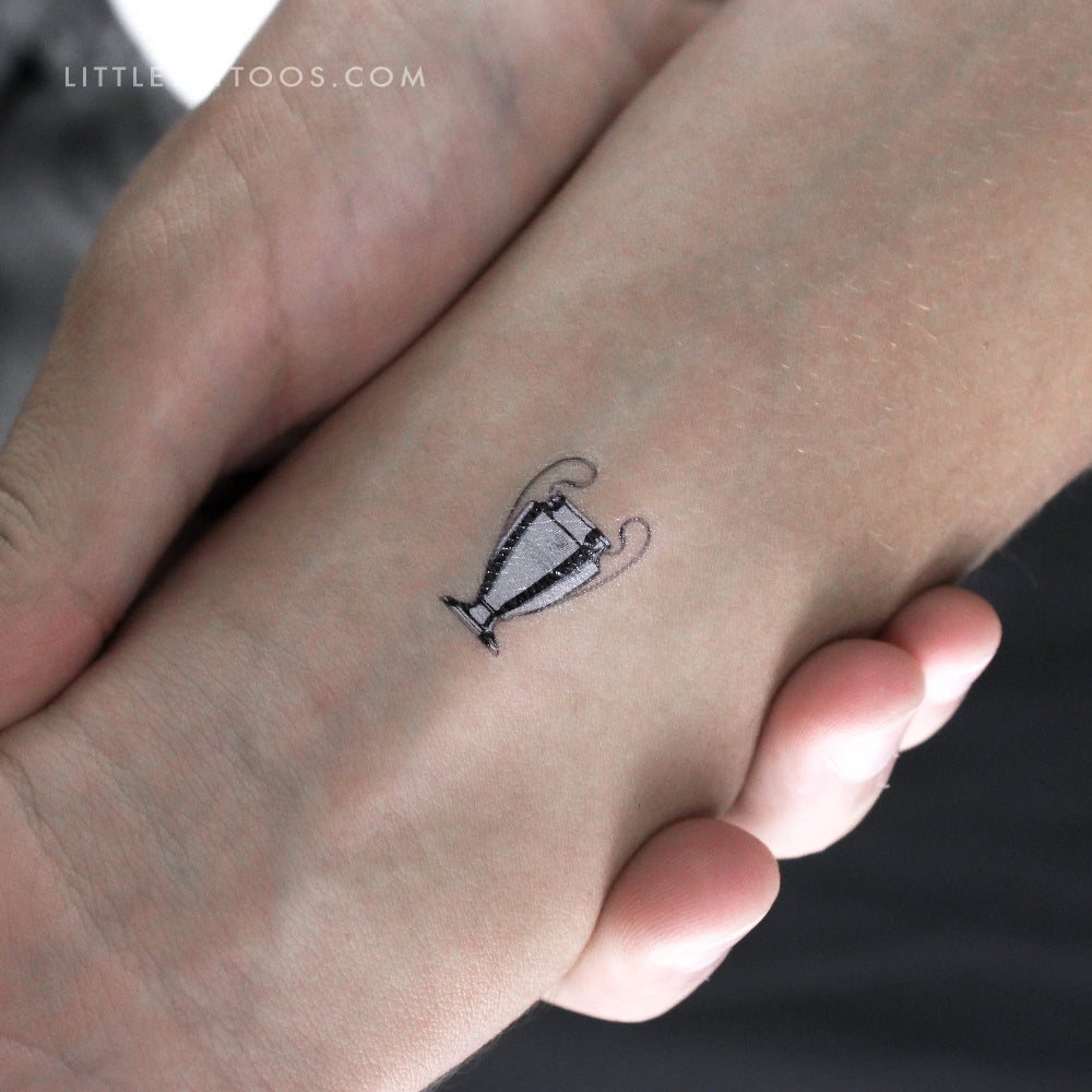 Tatuaje temporal del trofeo de la Liga de Campeones (juego de 3)