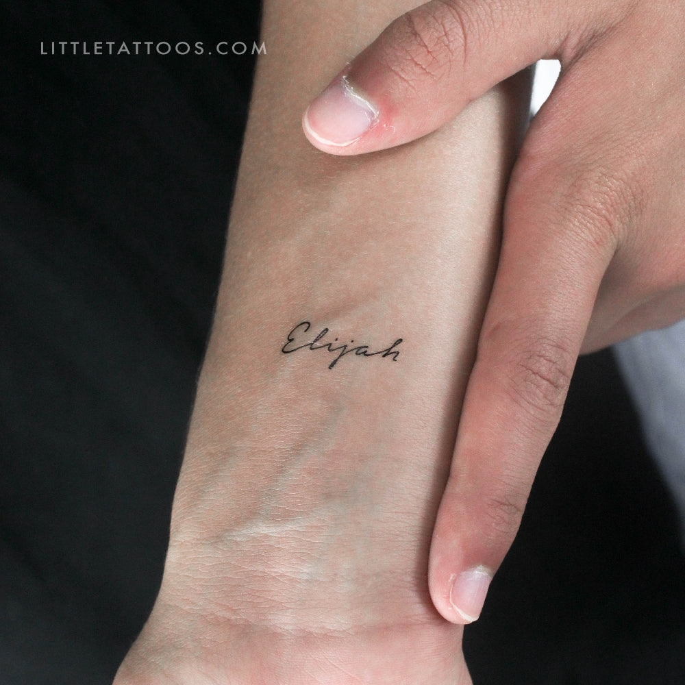 Tattoos of the Name Elijah - Temporary & Meaningful