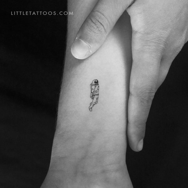 Astronaut Temporary Tattoo - Set of 3