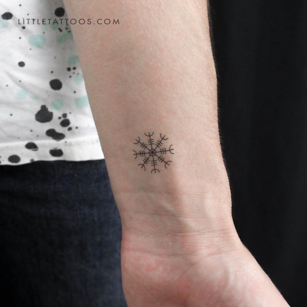 Tatuaje temporal de Aegishjalmur - Juego de 3