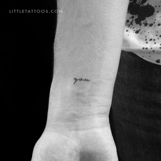 Tatuaje temporal "You" - Juego de 3