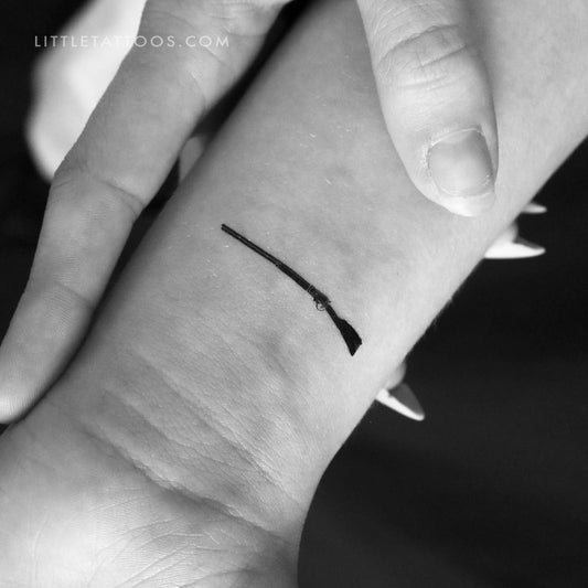 Tatuaje temporal de rifle - Juego de 3