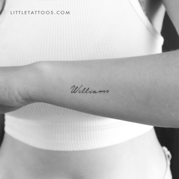 Williams Temporary Tattoo - Set of 3