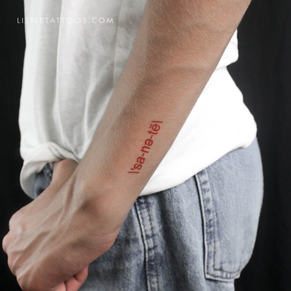 \ˈsa-nə-tē\ Tatuaje Temporal - Conjunto de 3
