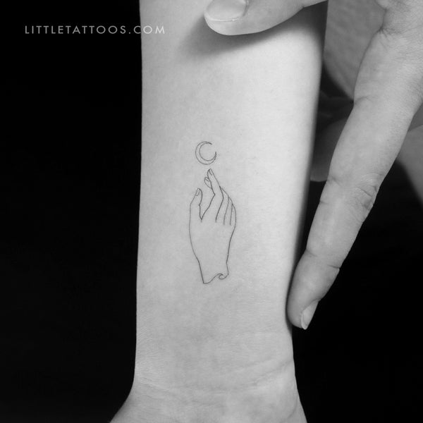 Luna by Jakenowicz Temporary Tattoo - Set of 3