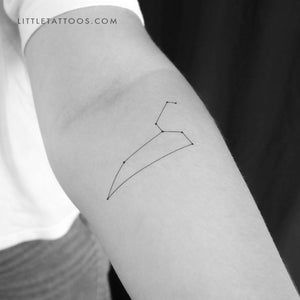 Leo Constellation Temporary Tattoo - Set of 3