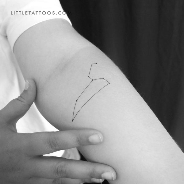 Leo Constellation Temporary Tattoo - Set of 3