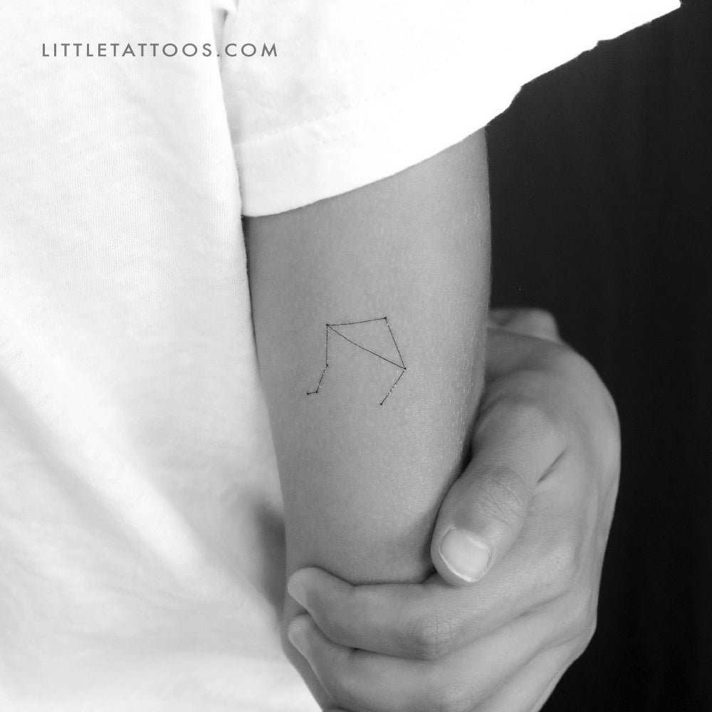 Small Libra Constellation Temporary Tattoo - Set of 3