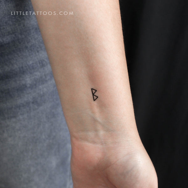 Berkanan Rune Temporary Tattoo - Set of 3