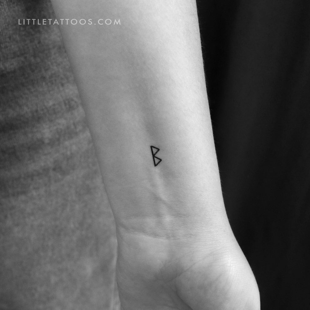 Tatuaje temporal de la runa Berkanan - Juego de 3