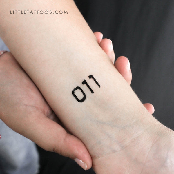 011 Temporary Tattoo - Set of 3