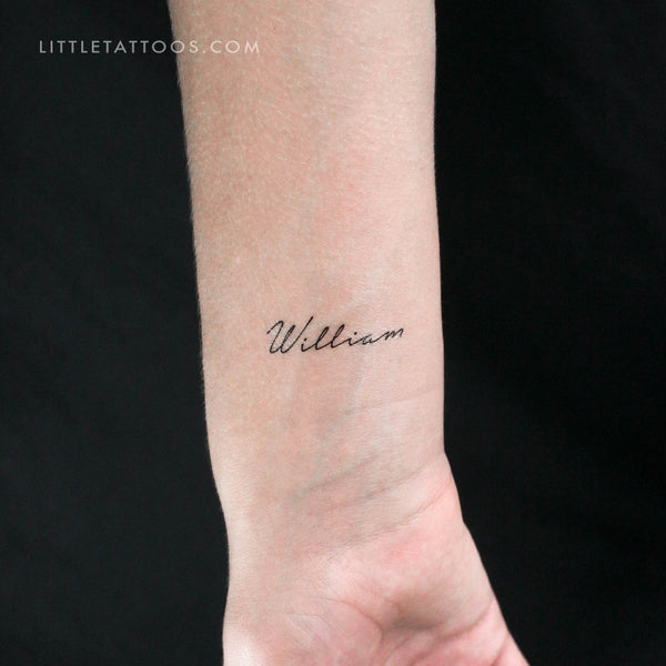 William Temporary Tattoo - Set of 3