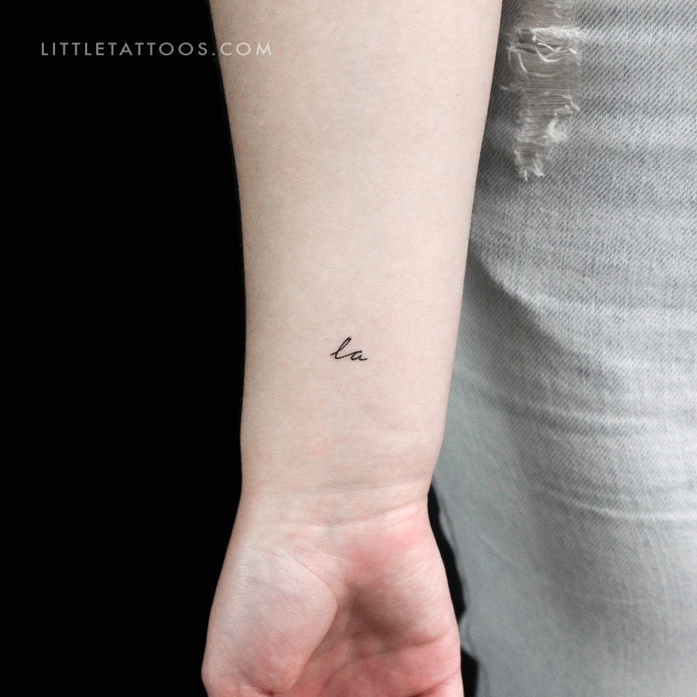Tatuaje temporal Little La - Juego de 3
