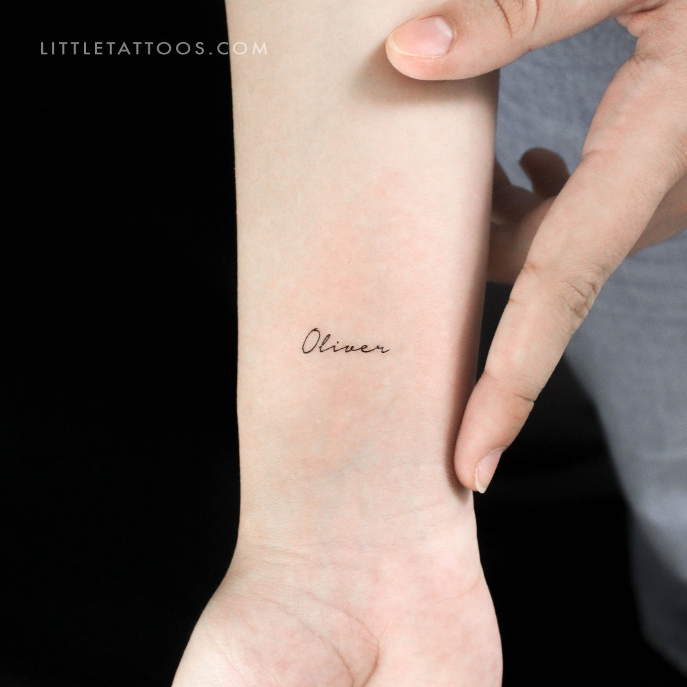 Small Oliver Temporary Tattoo - Set of 3