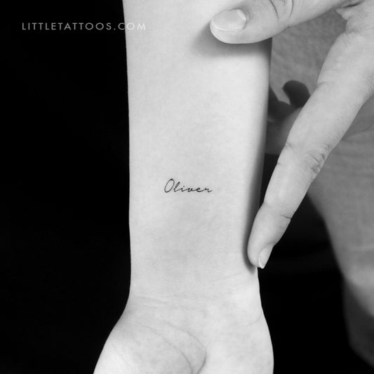 Tatuaje temporal pequeño de Oliver - Juego de 3