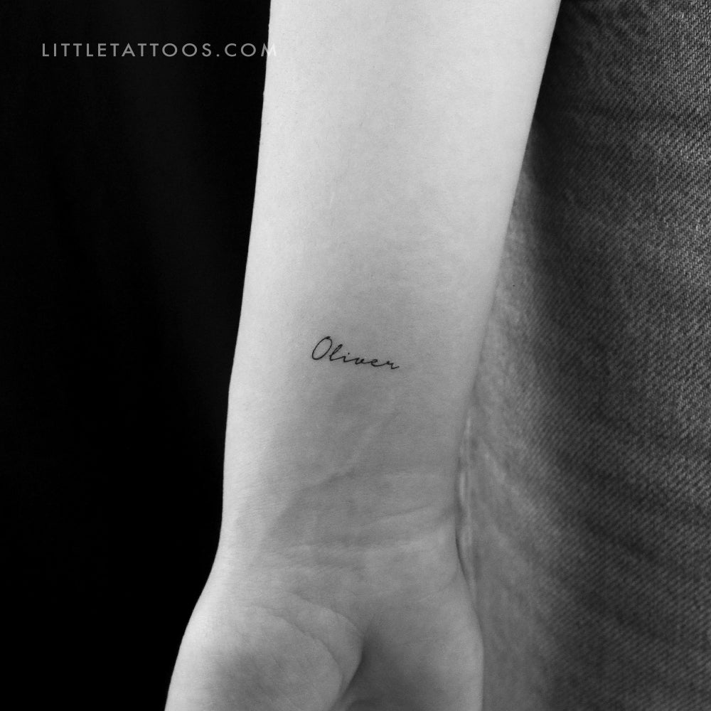 Small Oliver Temporary Tattoo - Set of 3