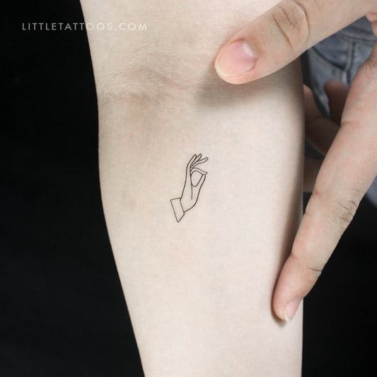 Tatuaje temporal Vitarka Mudra - Juego de 3