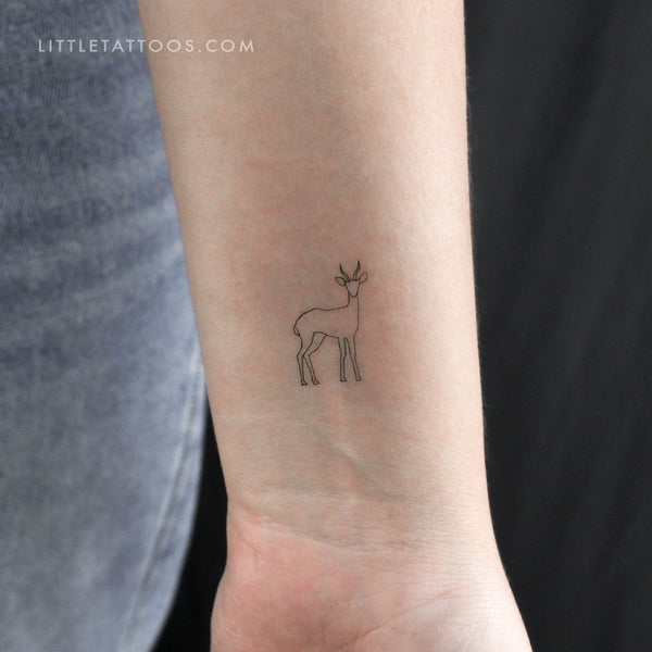 Gazelle Temporary Tattoo - Set of 3