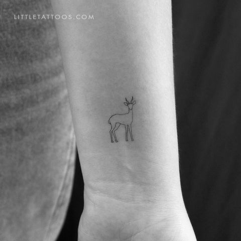 Gazelle Temporary Tattoo - Set of 3