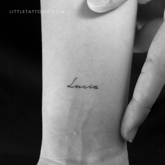 Tatuaje temporal de Lucía - Juego de 3