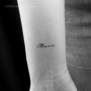 Maria Temporary Tattoo - Set of 3