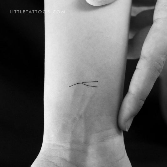 Tatuaje temporal pequeño de la constelación de Tauro (juego de 3)
