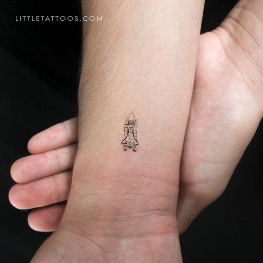 Tatuaje temporal de transbordador espacial pequeño (juego de 3)
