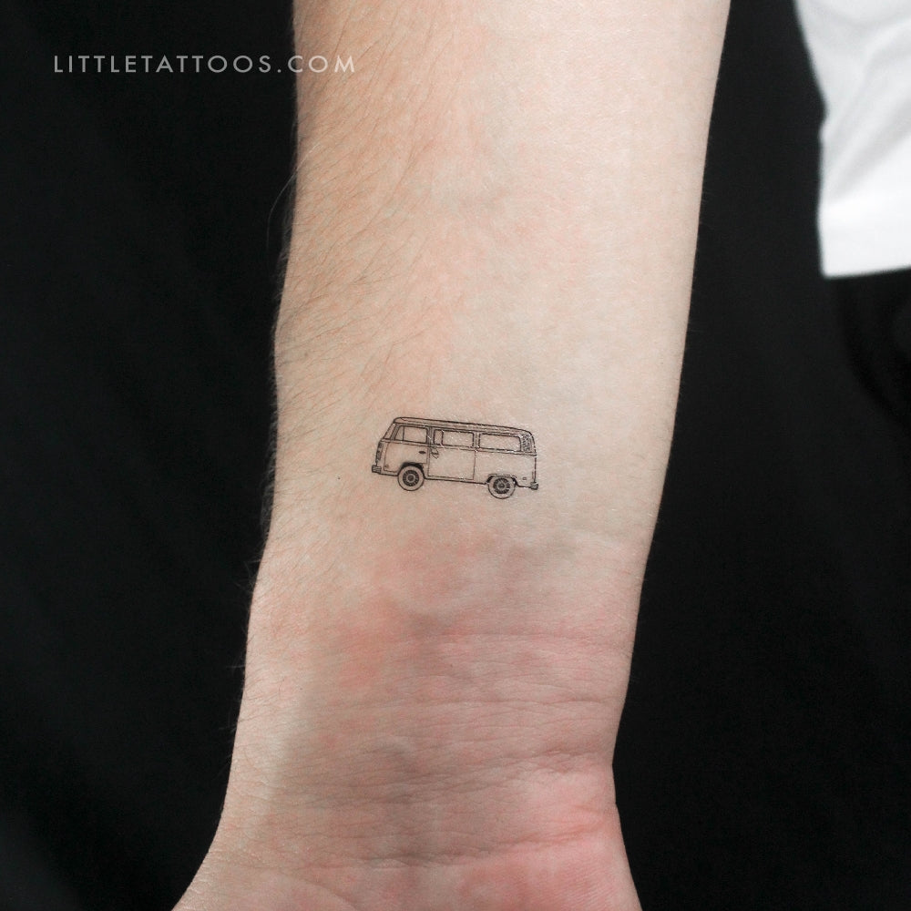 Tatuaje temporal de furgoneta Volkswagen T2 (juego de 3)