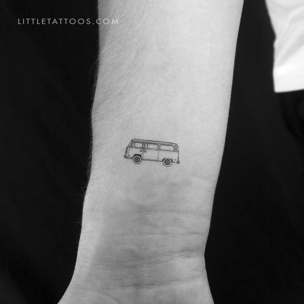 Volkswagen T2 Van Temporary Tattoo - Set of 3