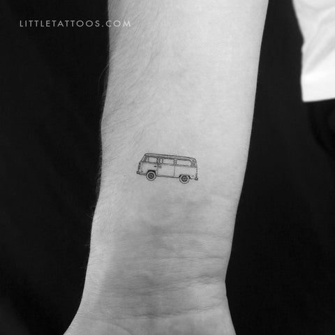 Volkswagen T2 Van Temporary Tattoo - Set of 3