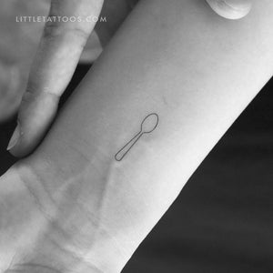 Spoon Temporary Tattoo - Set of 3