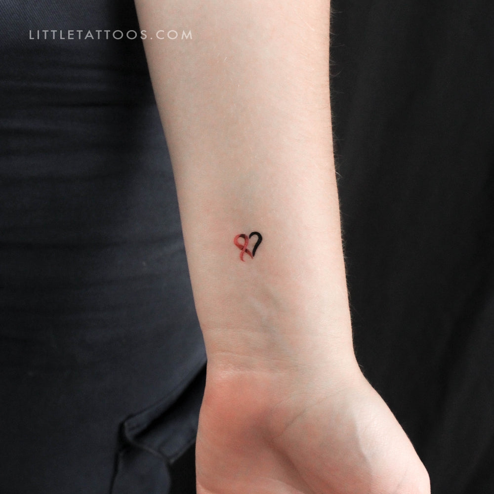 Tiny Ribbon Tattoos Fine Line Bow Temporary Tattoo (Set Of 3)